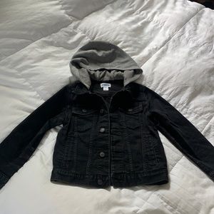 Kids Jean Jacket Sz M, Black